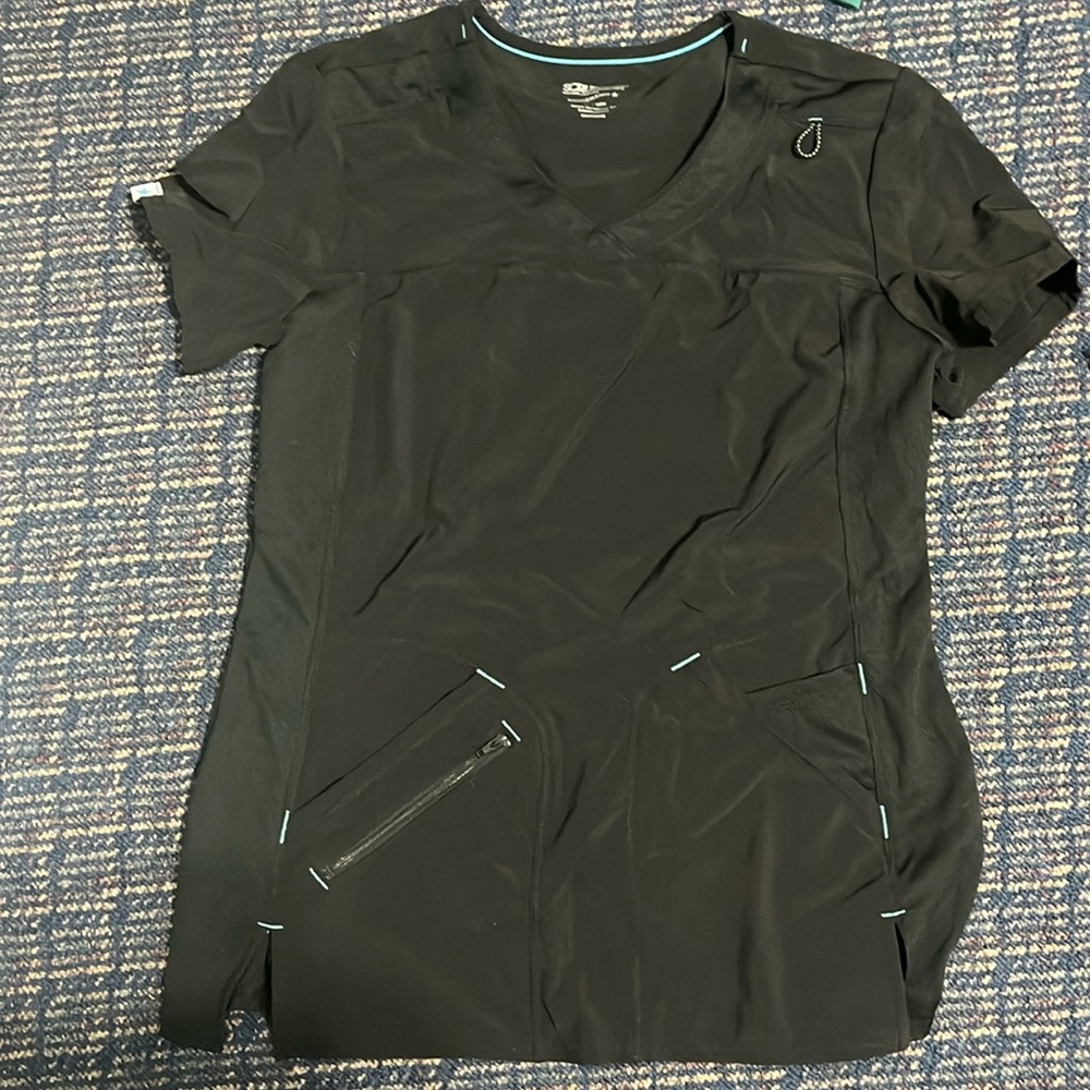 Black scrub top size xs